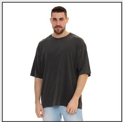 Camiseta 100% Algodão Oversized Estonada Chumbo