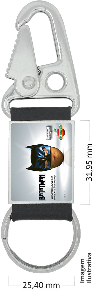 Chaveiro Tubo Personalizado 25x32mm