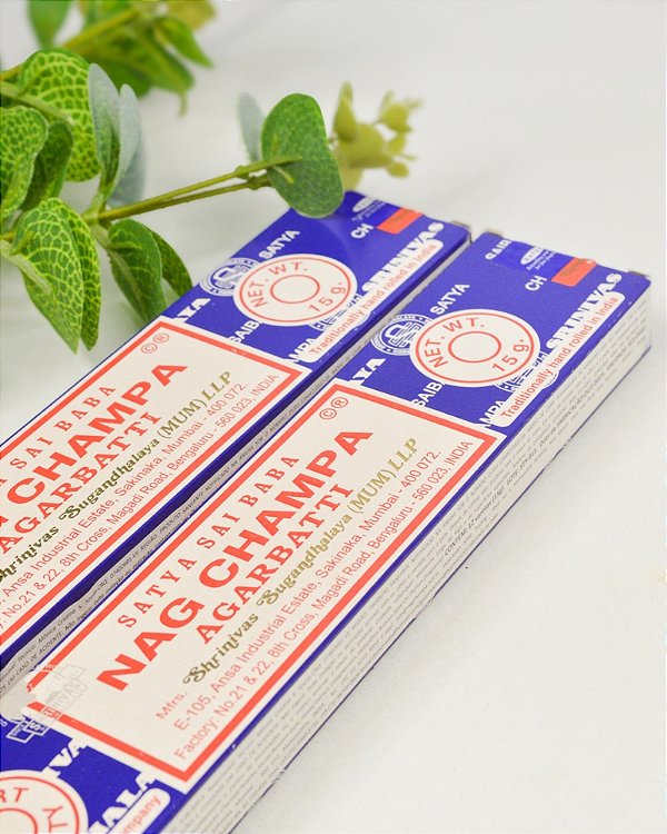 Incenso Satya Nag Champa - Sai Baba - Meditação e Energização