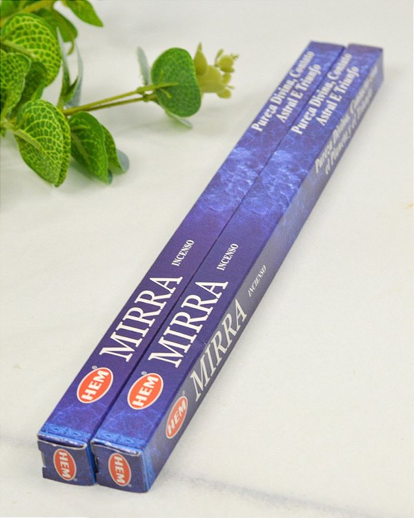 Incenso HEM Tradicional - Mirra - Pureza Divina, Contato Astral e Triunfo
