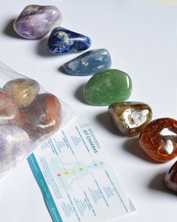 Kit Chakras - Pedras Roladas