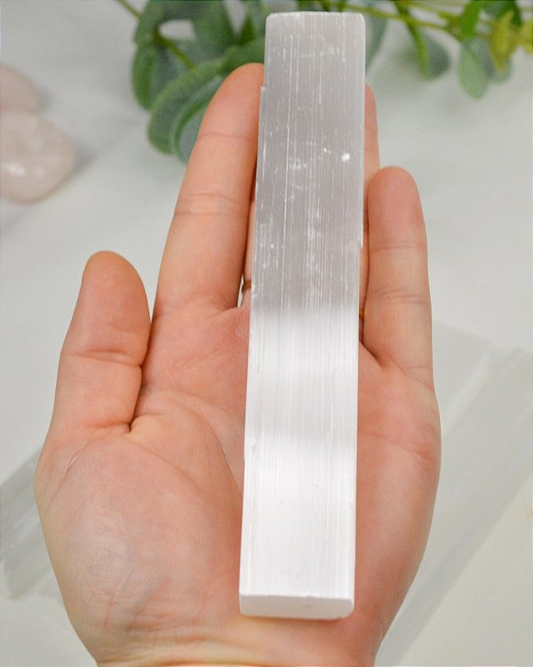 Bastão de Selenita Branca 60 à 90g - Limpeza Energética