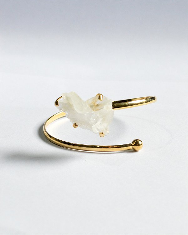 Bracelete Gaia Drusa de Cristal Dourado - Amplificador, Iluminador e Purificador