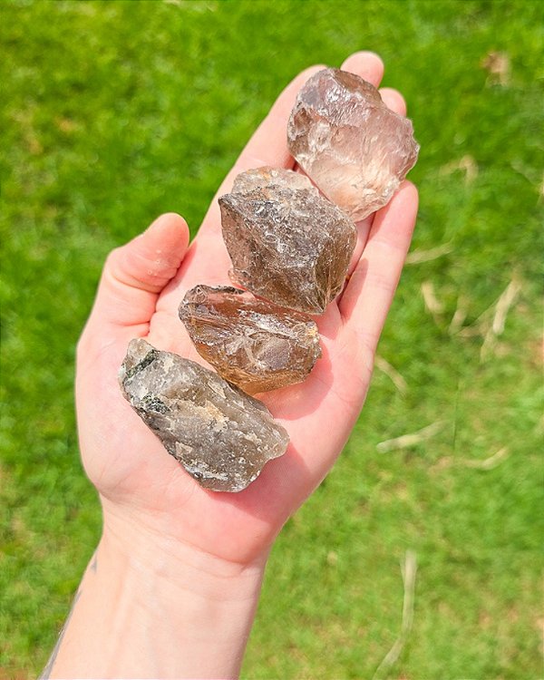 Quartzo Fumê Bruto - Pedra da Concretização