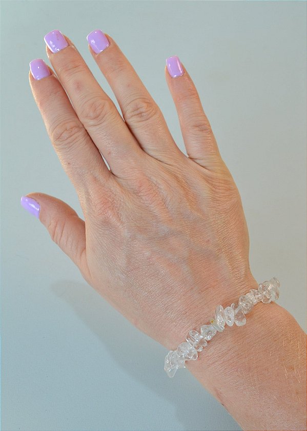 Pulseira de Quartzo Cristal - Intensificador, Iluminação e Energização