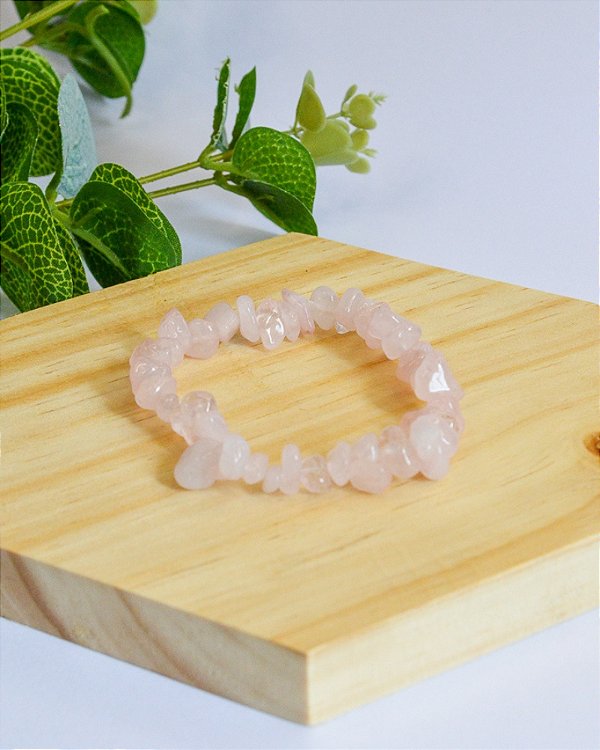 Pulseira de Quartzo Rosa - Amor, Cura do Coração, Amor Próprio, Perdão e Gratidão