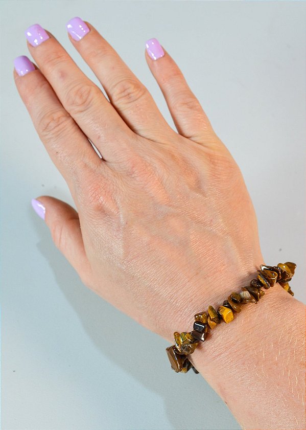 Pulseira de Olho de Tigre - Contra Inveja e Olhado, Autoconfiança, Coragem e Determinação
