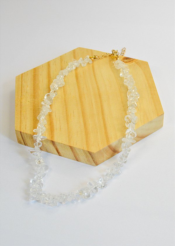 Colar de Quartzo Cristal - Intensificador, Iluminação e Energização