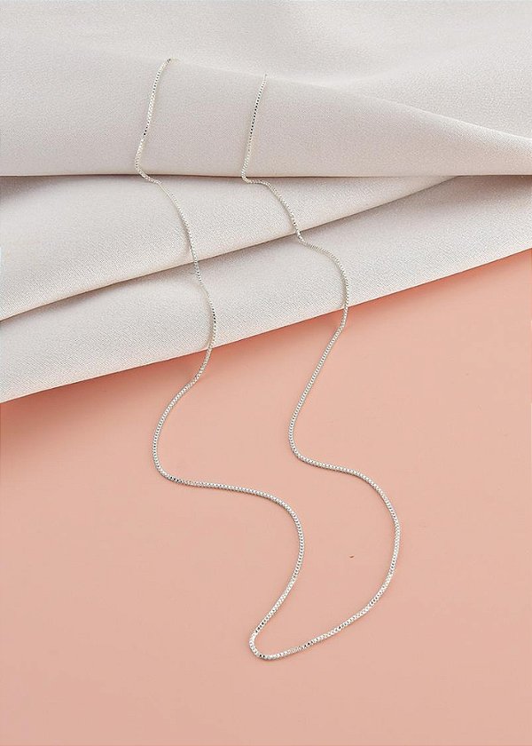Corrente Veneziana 50cm - Banho Prata