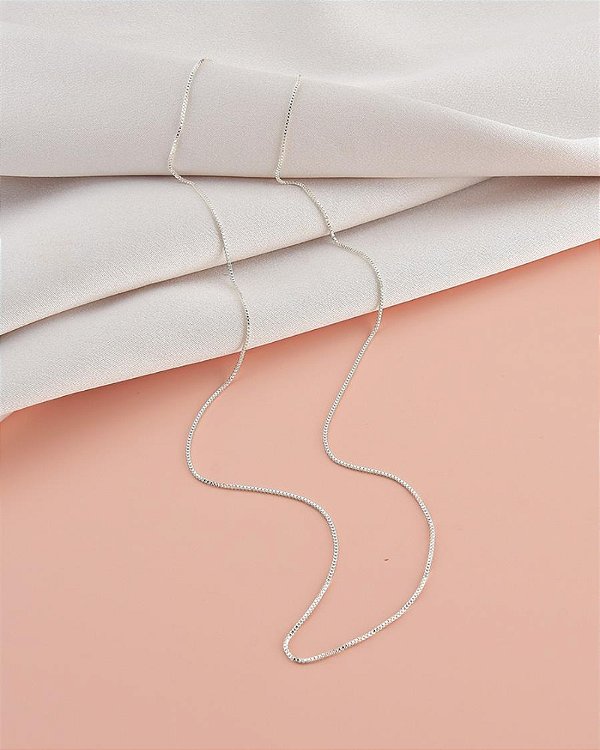 Corrente Veneziana 50cm - Banho Prata