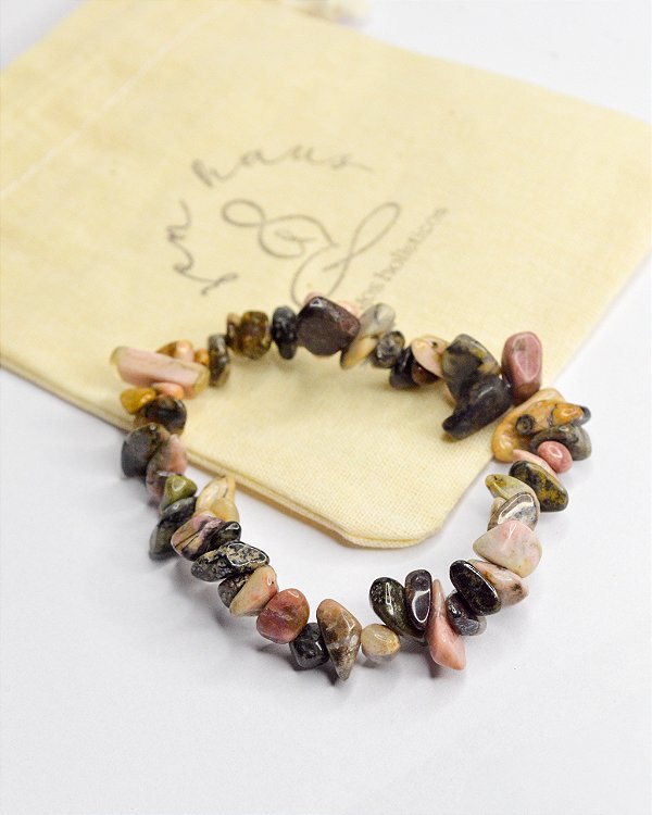 Pulseira de Rodonita - Pedra da Compaixão e Equilíbrio Emocional