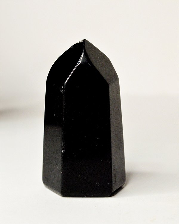 Mini Ponta Geradora de Obsidiana Negra - Proteção, Concentração, Autodescoberta, Consciência sobre seus Erros