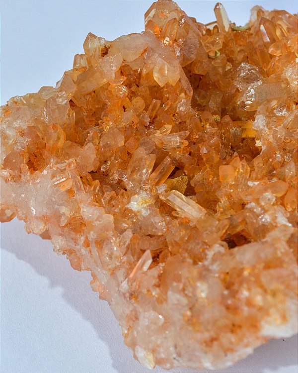 Drusa de Quartzo Tangerina - DRUSATANG02 363g - Novidade, Medos, Saúde Sexual, Insegurança e Potencial de Ação