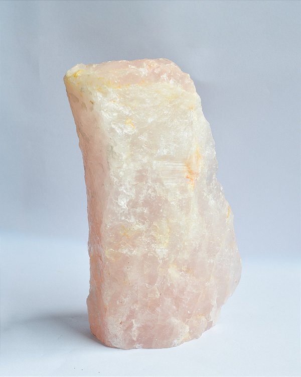 Quartzo Rosa - Base Serrada GRANDE 20cm - Autoestima, Amor, Gratidão e Relacionamentos