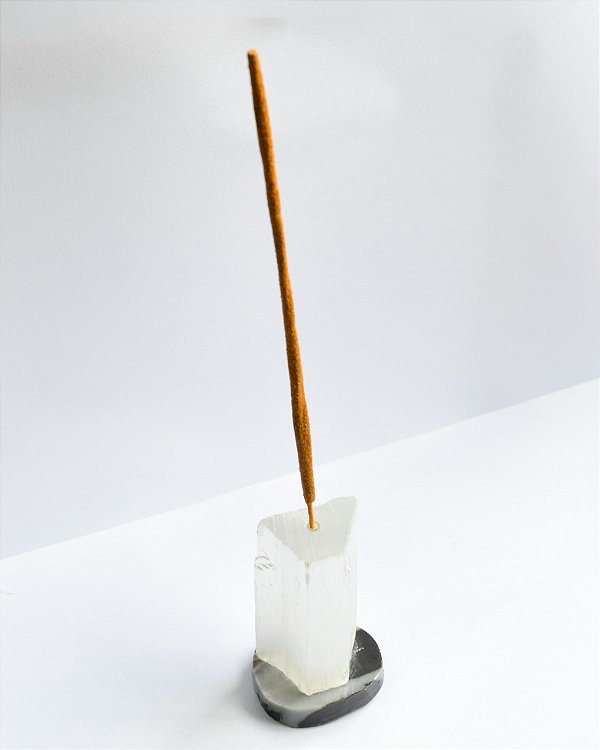 Incensário de Selenita - Limpeza Energética, Paz de Espírito, Cansaço Mental e Dores