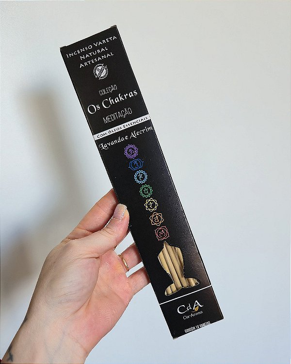 Incenso Natural Cia de Aroma Chakras - Meditação - Lavanda e Alecrim