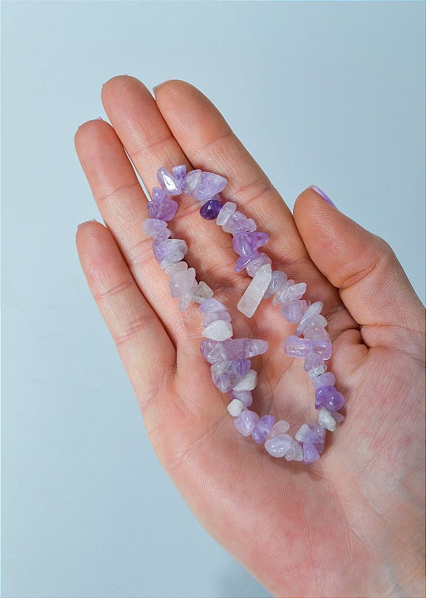 Pulseira de Ametista Lavanda - Intuição, Conexão, Espiritualidade e Eleva a Vibração