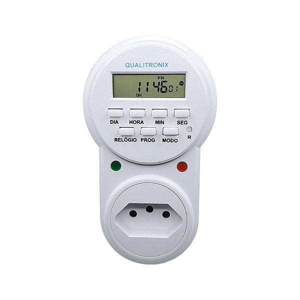 Timer Digital Temporizador 20Programações Bivolt Qualitronix