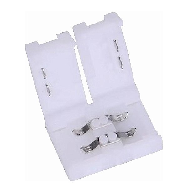 Emenda Conector Branco para Fita Led Sigle Color 8 mm Noll