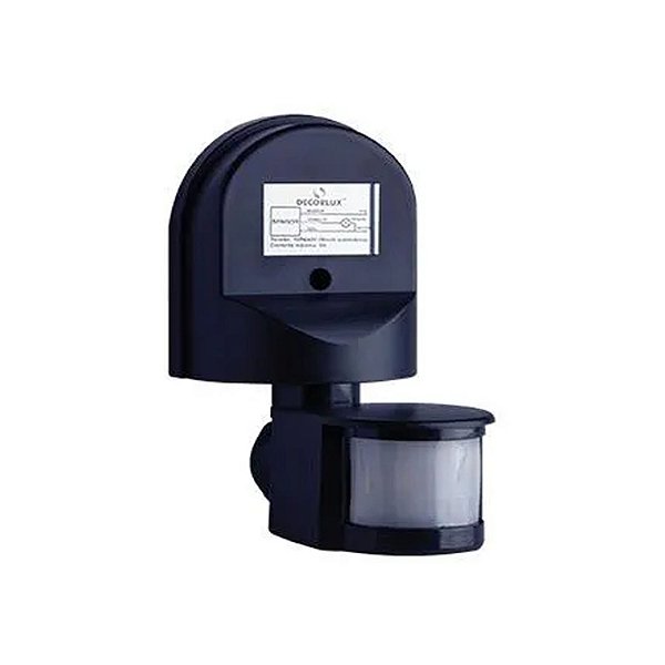Sensor de Presença Externo Bivolt Multifuncional PT Decorlux