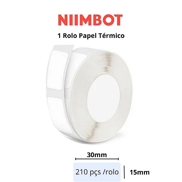 Rolo Etiquetas 15X30 (210) Niimbot P/ Impressora D110 D11 D101