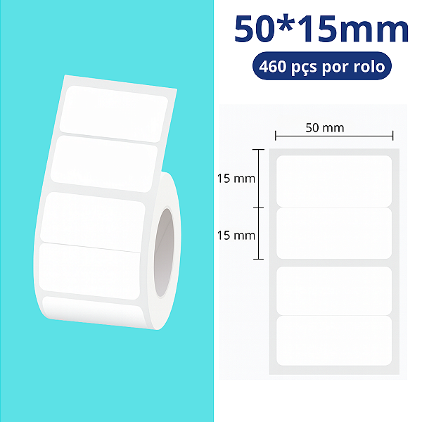 Etiqueta Niimbot 50x15mm Branca (460un) B1/b21/b3s