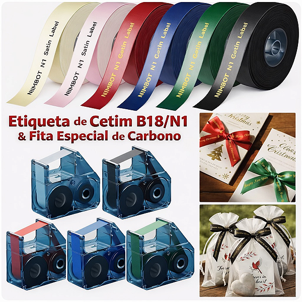 Fita Cetim para Impressora Niimbot N1/B18 + Ribbon