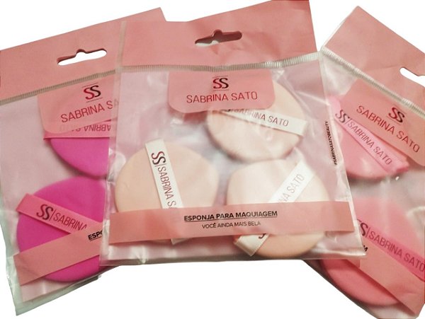 Esponja com ponta c/3 unidades - Sabrina Sato