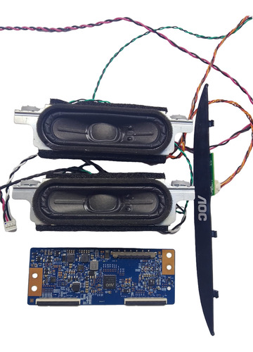 Kit Auto Falante,  Botão Power Tv Aoc Le43d1452