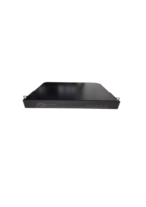 DIO 1U METAL PRETO LC/UPC MM 12 ADAPT BEGE DUPLEX COM FLANGE