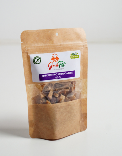 PETISCO DESIDRATADO NATURAL- Buchinho crocante-50g