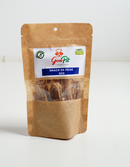 PETISCO DESIDRATADO NATURAL- Snack de peixe 50g