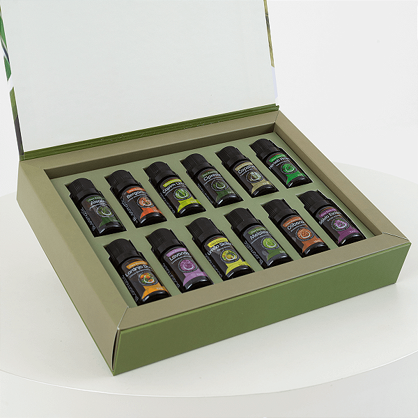 Kit 12 Óleos Essenciais Terapêuticos Bioaromattic