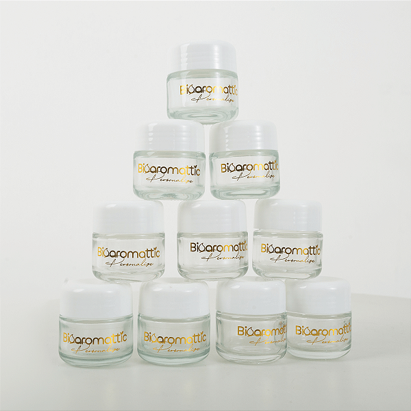 Pote de Vidro Cosmético Cristal 30gr Bioaromattic