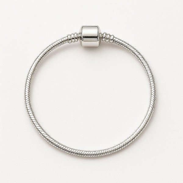 PULSEIRA PANDORA EM PRATA 925 FECHO CILÍNDRICO