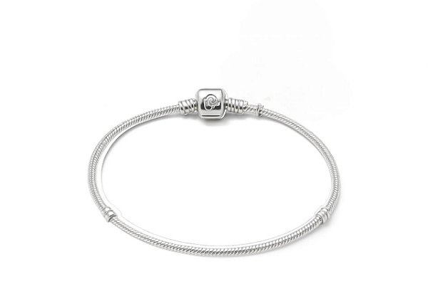 PULSEIRA PANDORA FECHO CILÍNDRICO EM PRATA 925