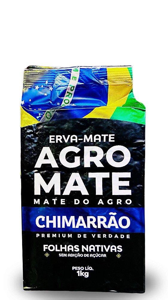 Erva Mate AGROMATE nativa vácuo 1kg