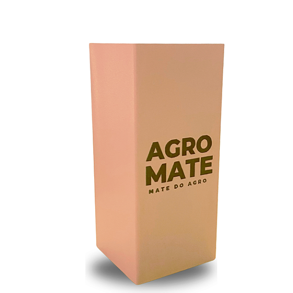 Copo Quadrado inox - Rosa