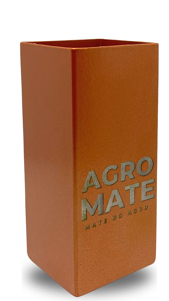 Copo Quadrado inox - Cobre