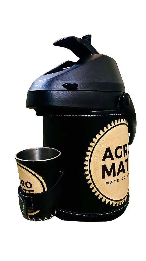 Garrafa Térmica Preto Couro 2,5L AgroMate
