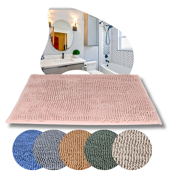 Tapete Chenille para Banheiro 40x60 cm Antiderrapante