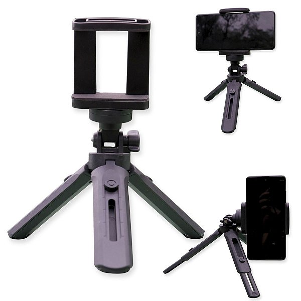 Tripé de Mesa TriPod Suporte para Celular 17 cm