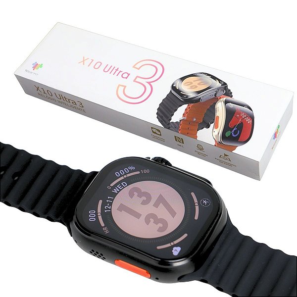 Smartwatch X10 Ultra 3 com Monitor de Saúde e Conectividade Bluetooth
