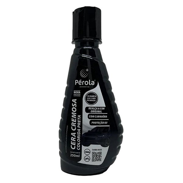 Cera Automotiva Cremosa Preta 250ml Pérola
