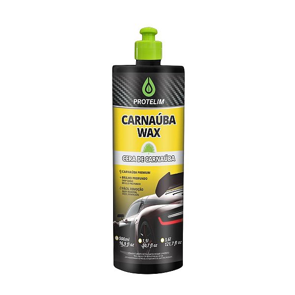 Cera Automotiva de Alta Proteção 500ml Carnaúba Wax Protelim