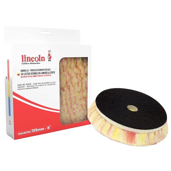Boina de Lã Pirulito Corte 6 Polegadas com Interface Lincoln
