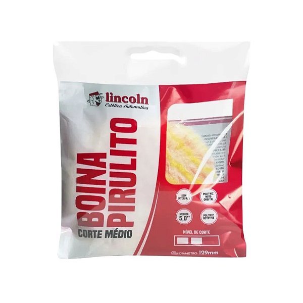 Boina de Lã Pirulito 5'' Corte Médio sem Interface Lincoln