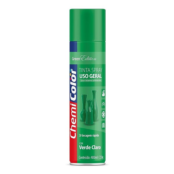 Tinta Spray Uso Geral Verde Claro 400ml Chemicolor