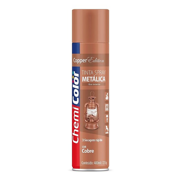 Tinta Spray Metálica Cobre 400ml Chemicolor