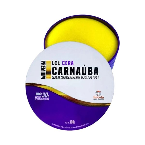 Cera Automotiva Carnaúba Pasta Premium Lincoln 100g